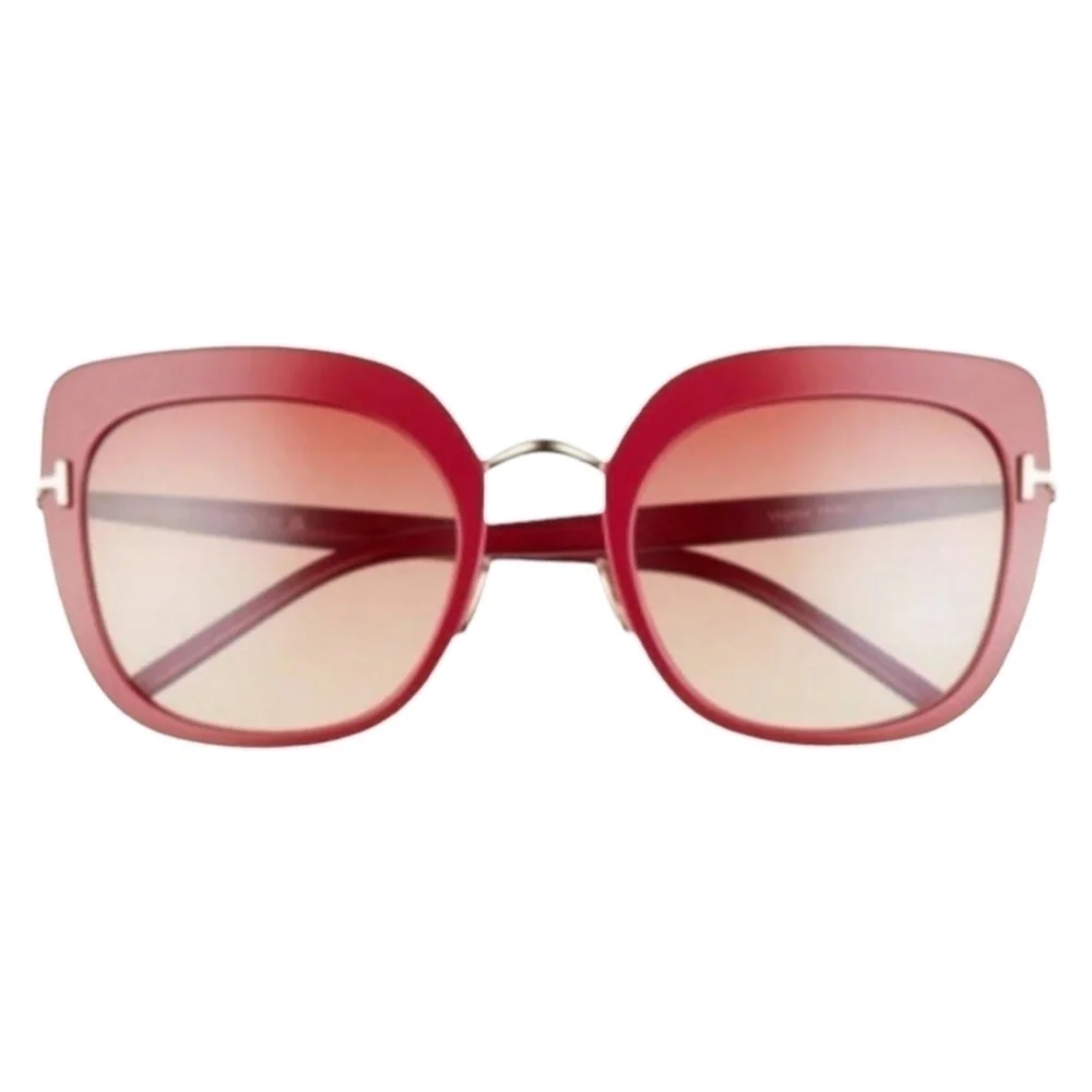 Tom Ford Virginia Sunglasses, Shiny Fuchsia & Rose Gold, NIB